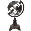 Mauro Ferretti lampa stołowa world economy E14 24x20x40 cm ciemna