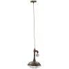 Mauro Ferretti lampa sufitowa Manhattan okrągła E27 Ø 26x36 cm ciemna
