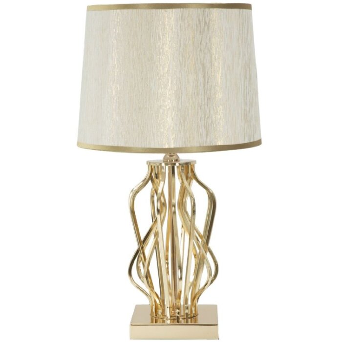 Mauro Ferretti lampa stołowa Glam X E27 Ø 30x52 cm kremowy złoty