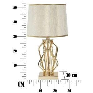 Mauro Ferretti lampa stołowa Glam X E27 Ø 30x52 cm kremowy złoty