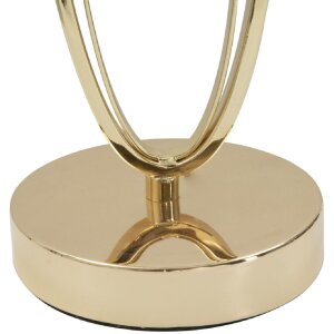 Mauro Ferretti lampa stołowa Glam Flush E27 Ø 30x58 cm kremowy złoty