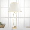 Mauro Ferretti lampa stołowa Glam Flush E27 Ø 30x58 cm kremowy złoty