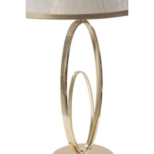 Mauro Ferretti lampa stołowa Glam Flush E27 Ø 24x47 cm kremowy złoty