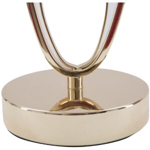Mauro Ferretti lampa stołowa Glam Flush E27 Ø 24x47 cm kremowy złoty