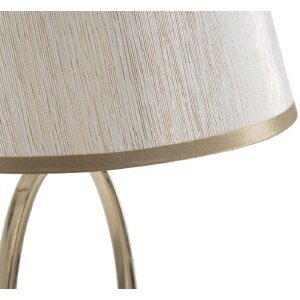Mauro Ferretti lampa stołowa Glam Flush E27 Ø 24x47 cm kremowy złoty