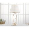 Mauro Ferretti lampa stołowa Glam Flush E27 Ø 24x47 cm kremowy złoty