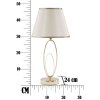 Mauro Ferretti lampa stołowa Glam Flush E27 Ø 24x47 cm kremowy złoty