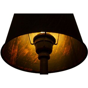 Mauro Ferretti lampa stołowa Manhattan Single E27 Ø 21x64 cm czarna miedź