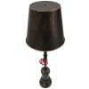 Mauro Ferretti lampa stołowa Manhattan Single E27 Ø 21x64 cm czarna miedź