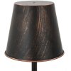 Mauro Ferretti lampa stołowa Manhattan Single E27 Ø 21x64 cm czarna miedź