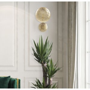 Mauro Ferretti lampa ścienna Simple Glam E27 28,5x8x46 cm złoty