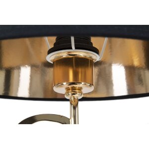 Mauro Ferretti lampa stołowa Glam Harts E27 Ø 30x54,5 cm czarne złoto