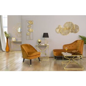 Mauro Ferretti lampa stołowa Glam Harts E27 Ø 30x54,5 cm czarne złoto