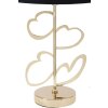 Mauro Ferretti lampa stołowa Glam Harts E27 Ø 30x54,5 cm czarne złoto