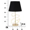 Mauro Ferretti lampa stołowa Glam Harts E27 Ø 30x54,5 cm czarne złoto