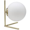 Mauro Ferretti lampa stołowa Glamy Low E14 25x25x27 cm białe złoto