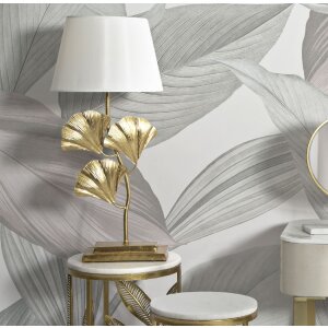 Mauro Ferretti lampa stołowa Glamy E27 Ø 33x81 cm złoty biały