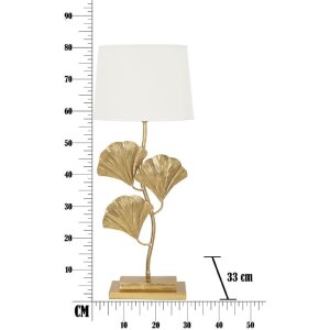 Mauro Ferretti lampa stołowa Glamy E27 Ø 33x81 cm złoty biały