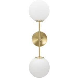 Mauro Ferretti lampa ścienna Glamy podwójna E14 15x21x55 cm złoty biały