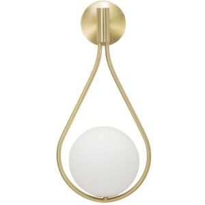 Mauro Ferretti lampa ścienna Glamy Ablegen E14 24x20x52 cm złoty biały