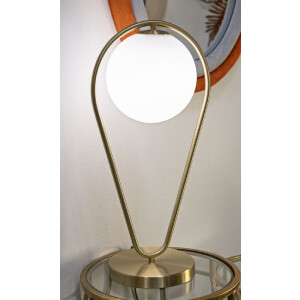 Mauro Ferretti lampa stołowa Glamy Ablegen E14 25x18x50 cm złoty biały