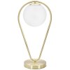 Mauro Ferretti lampa stołowa Glamy Ablegen E14 25x18x50 cm złoty biały