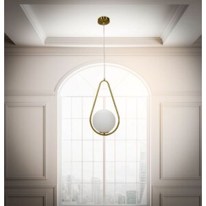 Mauro Ferretti lampa sufitowa Glamy Ablegen E14 24x20x46 cm złoty biały