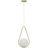 Mauro Ferretti lampa sufitowa Glamy Ablegen E14 24x20x46 cm złoty biały