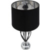 Mauro Ferretti Darky lampa stołowa srebrna E27 Ø 28x56 cm czarny srebrny