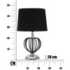 Mauro Ferretti Darky lampa stołowa srebrna E27 Ø 28x44,5 cm czarny srebrny
