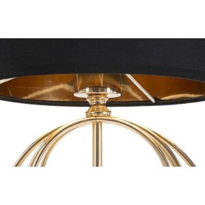 Mauro Ferretti Circly lampa stołowa E27 Ø 22,5x65 cm złoty czarny