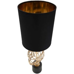 Mauro Ferretti Circly lampa stołowa E27 Ø 20x58,5 cm złoty czarny