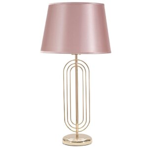 Mauro Ferretti lampa stołowa Krista E27 Ø 33x64 cm złoty róż