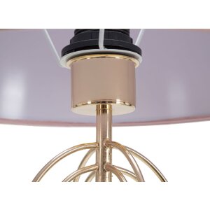Mauro Ferretti lampa stołowa Krista E27 Ø 33x64 cm złoty róż