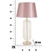 Mauro Ferretti lampa stołowa Krista E27 Ø 33x64 cm złoty róż