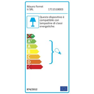 Mauro Ferretti lampa stołowa Krista E27 Ø 28x55 cm złoty róż