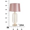 Mauro Ferretti lampa stołowa Krista E27 Ø 28x55 cm złoty róż