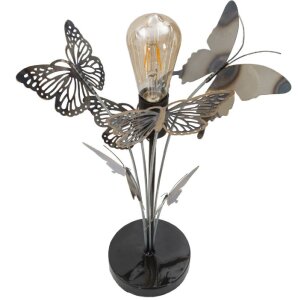 Mauro Ferretti lampa stołowa motyle E27 Ø 32x47 cm wielokolorowa