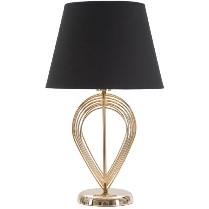 Mauro Ferretti lampa stołowa Maxt E27 Ø 32,5x53,5 cm złoty czarny