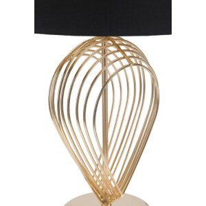 Mauro Ferretti lampa stołowa Maxt E27 Ø 32,5x53,5 cm złoty czarny
