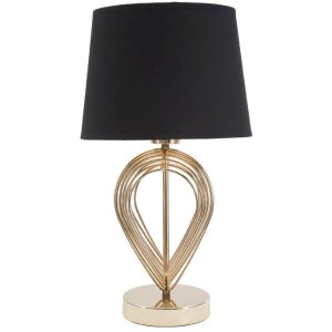 Mauro Ferretti lampa stołowa Maxt E27 Ø 24x44 cm złoty czarny