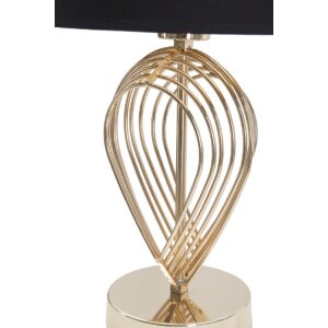 Mauro Ferretti lampa stołowa Maxt E27 Ø 24x44 cm złoty czarny