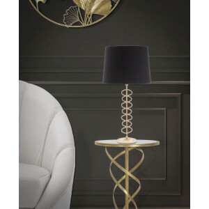 Mauro Ferretti lampa stołowa X E27 Ø 30x61,5 cm złoty czarny