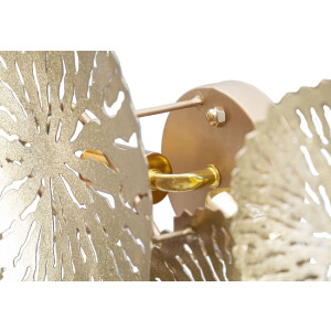 Mauro Ferretti lampa ścienna Dishi Plus 2 źródła światła E14 47x13x28 cm złota