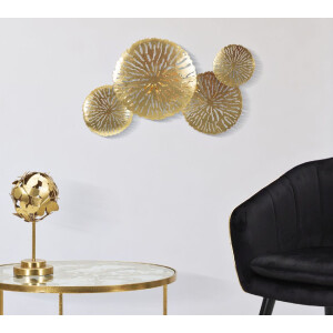 Mauro Ferretti lampa ścienna Dishi Plus 2 źródła światła E14 47x13x28 cm złota