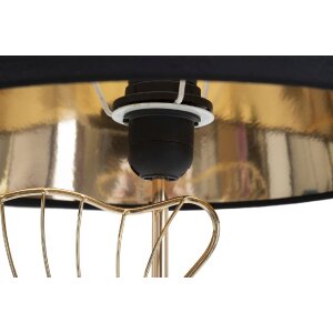 Mauro Ferretti lampa stołowa liście E27 Ø 30x60 cm czarne złoto