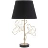 Mauro Ferretti lampa stołowa liście E27 Ø 30x60 cm czarne złoto
