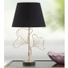 Mauro Ferretti lampa stołowa liście E27 Ø 30x60 cm czarne złoto