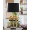 Mauro Ferretti lampa stołowa papugi E27 Ø 30x62,5 cm czarne złoto