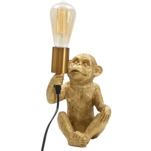 Mauro Ferretti lampa stołowa monkey E27 17x14,5x25 cm złota
